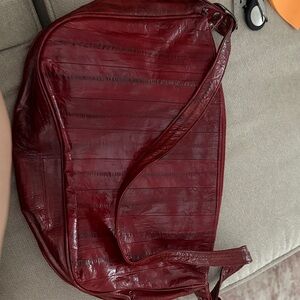 Vintage Black Eel Skin Leather purse